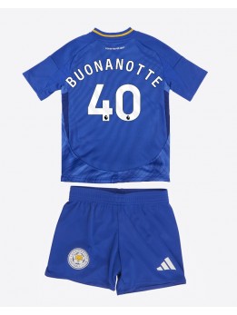 Leicester City Facundo Buonanotte #40 Replika Hemmakläder Barn 2024-25 Kortärmad (+ byxor)
